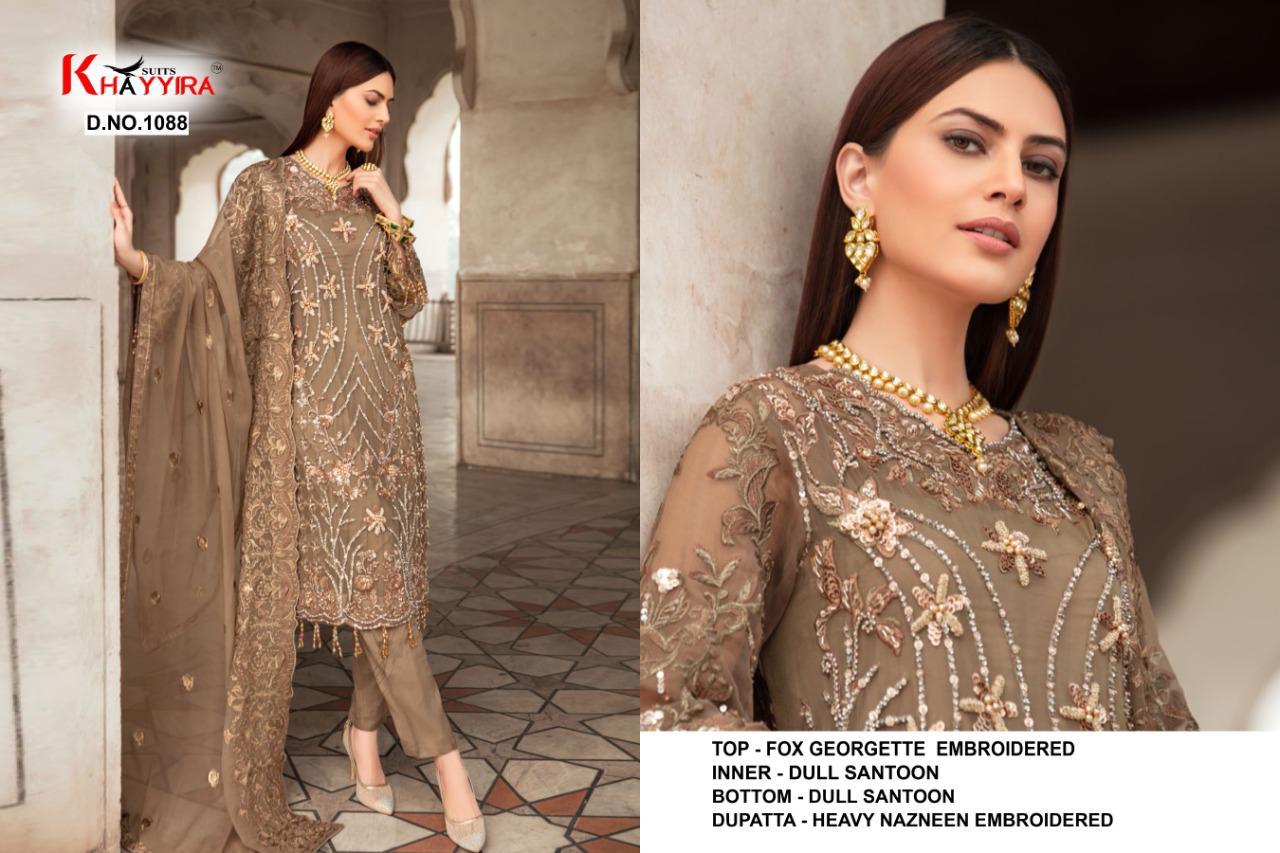 PAKISTANI SUITS D NO 1088 BY KHAYYIRA